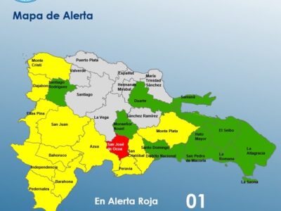 COE informa que mantiene una provincia en alerta roja, 12 en amarilla y 10 debido a los efectos indirectos del huracán Melissa
