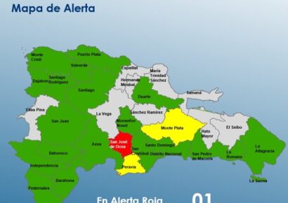 COE eleva a 23 las provincias en alerta por vaguada