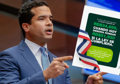 Omar Fernández exige liberar de ISR salarios bajo RD$52,000 y acusa al Gobierno de incumplir la ley