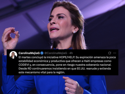 Carolina Mejía advierte sobre impacto regional tras vencimiento de programas HOPE/HELP