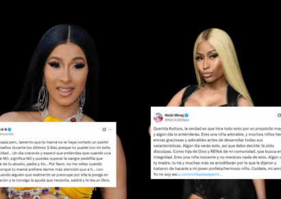 Cardi B y Nicki Minaj se disculpan por mencionar a sus hijos en disputa pública