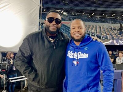 David Ortiz celebra el debut de Vladimir Guerrero Jr. en la Serie Mundial