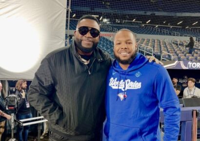 David Ortiz celebra el debut de Vladimir Guerrero Jr. en la Serie Mundial