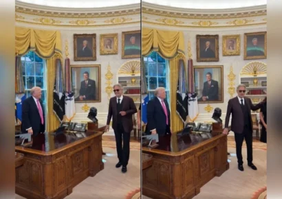Andrea Bocelli sorprende con actuación en el Despacho Oval para el presidente Trump