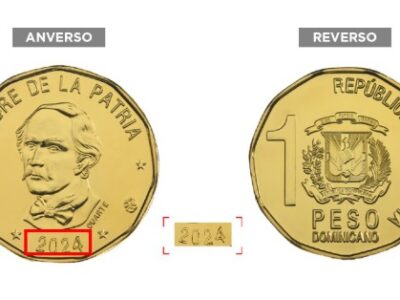 Banco Central pone en circulación nuevas monedas de RD$1.00 acuñadas en 2024