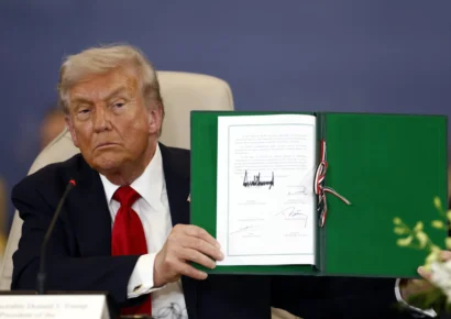 Trump y líderes de Egipto, Catar y Turquía firman el fin de la guerra en Gaza