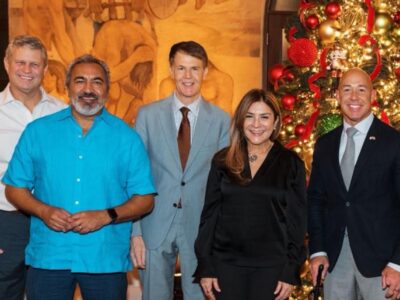 Alcaldesa del DN sostiene encuentro con presidente del Comité de Asuntos Exteriores de EE. UU.