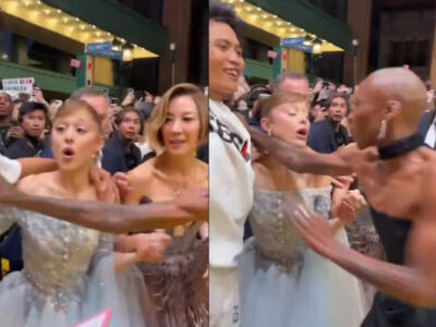 Ariana Grande sufre susto en estreno de Wicked: For Good por intruso reincidente