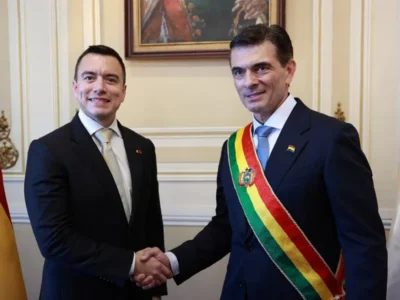 Rodrigo Paz y Daniel Noboa acuerdan reiniciar la cooperación entre Bolivia y Ecuador
