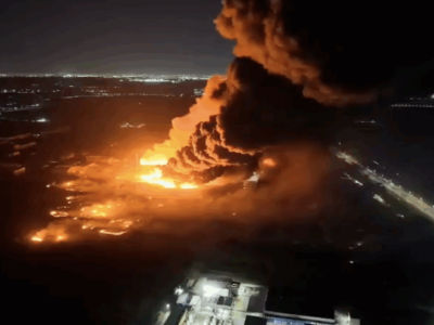 Enorme incendio en planta química de Buenos Aires