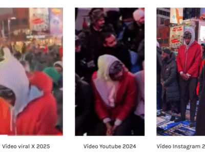 Es falso que video de rezo en Times Square sea tras victoria de Zohran Mamdani