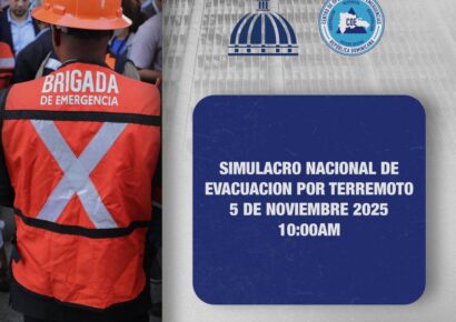 COE realizará Simulacro Nacional de Evacuación por Terremoto este miércoles 5 de noviembre