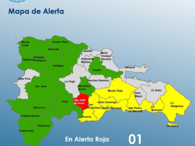 COE amplía alertas por lluvias en 23 provincias