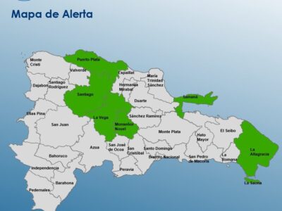 COE amplía a seis las provincias en alerta verde por lluvias