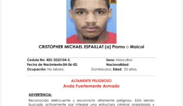 Identifican a Cristopher Michael Espaillat como segundo implicado en ataque armado en Los Girasoles III