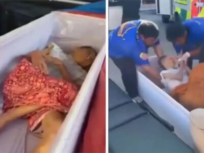Mujer declarada muerta en Tailandia se mueve dentro del ataúd antes de su cremación