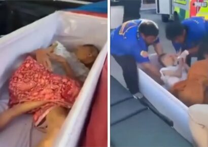 Mujer declarada muerta en Tailandia se mueve dentro del ataúd antes de su cremación