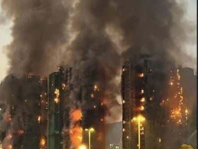 Detenidos tres hombres por incendio mortal en Tai Po, Hong Kong