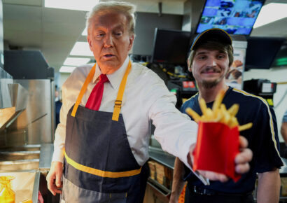 Trump se declara “primer freidor de papas de McDonald’s” en llegar a la Presidencia