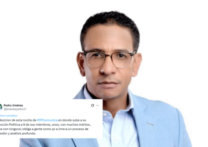 Comunicador Pedro Jiménez anuncia periodo de reflexión ante resultados en Fuerza del Pueblo