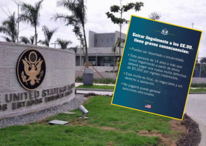 La Embajada de EE. UU. en RD advierte sobre nueva multa de $5,000 por ingreso ilegal al país