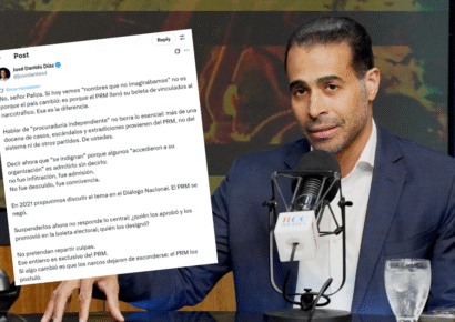 José Dantés Díaz acusa al PRM de incluir vinculados al narcotráfico en su boleta electoral