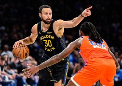 Los Thunder humillan a los Warriors 126-102 y arruinan el regreso de Steph Curry