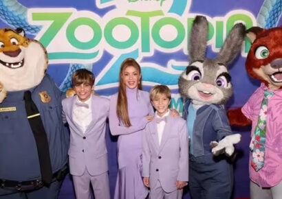 Shakira deslumbra en la premiere mundial de Zootopia 2 junto a sus hijos, quienes debutan con un divertido cameo