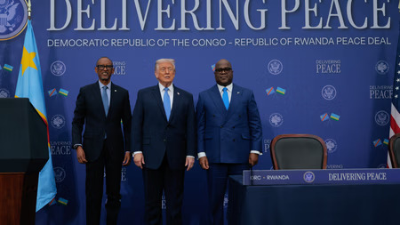 Tshisekedi y Kagame firman acuerdo de paz en Washington con mediación de Trump