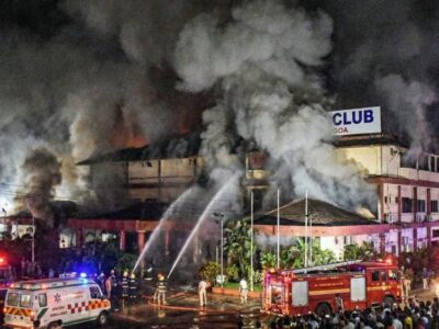 Al menos 23 muertos en un incendio en un club nocturno de Goa, India