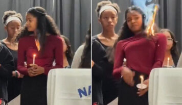 ¡Qué actitud! Joven asombra por su reacción luego de que su cabello se incendiara