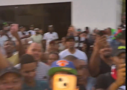 Manifestantes intensifican reclamos frente al Palacio de Justicia por caso SeNaSa