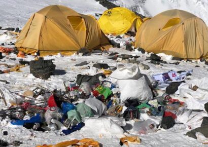 Acumulación de basura en el Monte Everest alarma a autoridades y ambientalistas