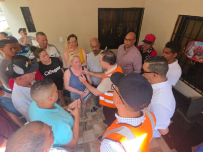 Gobierno activa apoyo integral ante emergencia por ruptura de tubería del acueducto Cibao Central