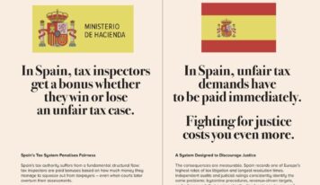 Anuncio en el Financial Times denuncia supuesta “lógica perversa” de la Agencia Tributaria española