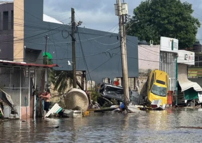 Fuertes lluvias en el este de México dejan un muerto y seis localidades afectadas