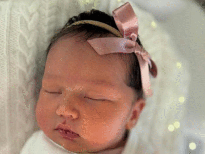 Amelia Vega y Al Horford dan la bienvenida a su sexta hija, Vail Horford Vega