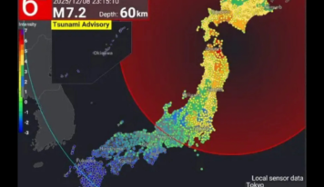 Terremoto de magnitud 7,6 sacude el norte de Japón y activa alerta de tsunami