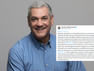 Gonzalo Castillo agradece respaldo a su precandidatura presidencial y llama a la unidad del PLD