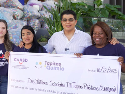 CAASD supera meta y recolecta 2.6 millones de tapitas para apoyar quimioterapia infantil