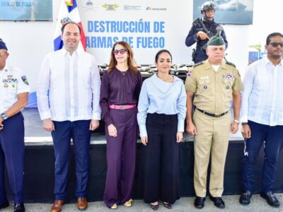 Ministerio de Interior y Policía y Metaldom convierten 3,945 armas de fuego en chatarra ferrosa para fortalecer la seguridad nacional