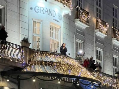 María Corina Machado hace su primera aparición pública en Oslo