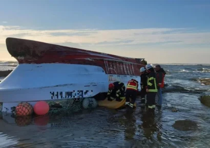 Tres pescadores son salvados y cuatro continúan desaparecidos luego de un naufragio en Portugal
