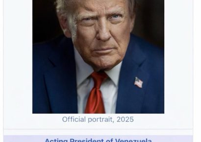 Trump publica imagen alterada donde se presenta como “presidente interino de Venezuela