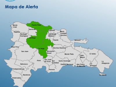 COE coloca a Santiago, La Vega y Puerto Plata en alerta verde por vaguada