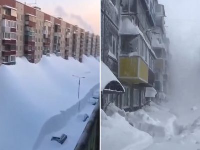 Nevadas históricas colapsan Kamchatka: edificios cubiertos y miles de autos sepultados