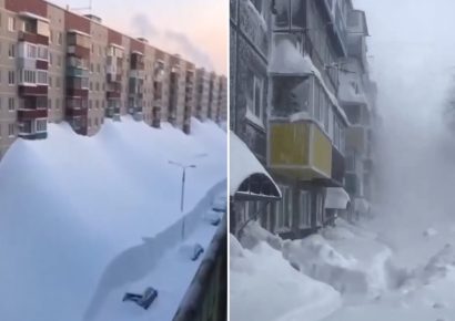 Nevadas históricas colapsan Kamchatka: edificios cubiertos y miles de autos sepultados