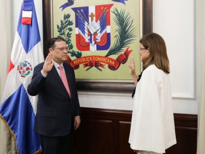 Raquel Peña deja juramentado a Eduardo Sanz Lovatón como ministro de Industria, Comercio y Mipymes