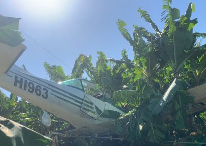 Avioneta de fumigación se desploma en finca de Montecristi