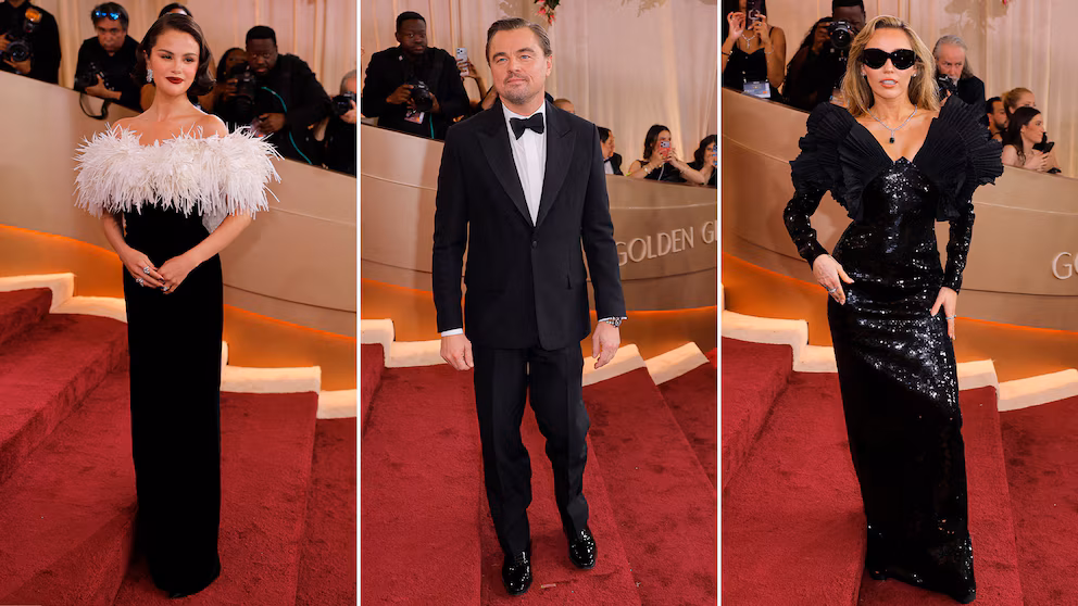 Así brillaron los famosos en la alfombra roja de los Globos de Oro 2026